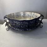 Temp-tations Floral Lace 2.5 Quart Dish With Matching Lid And Wore Rack. Fixed Price $90.00.