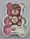 Vtg 1986 Wilton Cute Teddy Bear Cake Pan #2105-9402 W/ Instruction Sheet (new). Fixed Price $12.30.