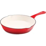 Crock Pot Artisan 8 Inch Enameled Cast Iron Skillet Red Oven Safe Fry Pan. Fixed Price $35.83.