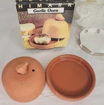 Terra Cotta Clay Garlic Oven Roaster Made In Portugal New Box By Himark. Fixed Price $10.92.
