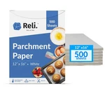 Reli. 500 Pcs Parchment Paper Sheets, In. White, 12X16,. Fixed Price $35.49.