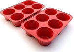 Jumbo Silicone Pan Set Of 2 Nonstick Bakeware For Muffins Cupcakes And.... Fixed Price $27.89.