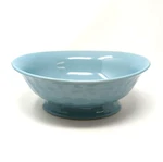 Temp-tations Thanks & Giving 2-QT Pedestal Serving Bowl Blue Temptations. Fixed Price $35.00.