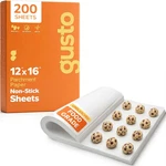 Gusto 12 X 16 Inch 200 Count Pre-cut Parchment Paper Baking Sheets, Non-stic. Fixed Price $25.04.