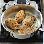 All-clad, 3-QT And 4-QT Tri-ply Or D5 Saute Pans (your Choice) Lid Not Included. Fixed Price $79.99.