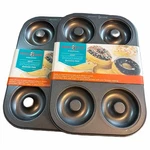 Nordic Ware Doughnut Baking Pan Set Nonstick Steel Donut Lot Of 2. Fixed Price $22.00.