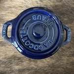 Staub La Cocotte Mini Dutch Oven Stoneware Dish Dk Blue Designer Kitchen. Fixed Price $24.99.