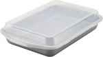Circulon Nonstick 9" X 13" Rectangular Gray Cake Pan With Plastic Lid #57968. Fixed Price $34.99.