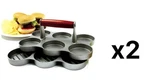 Norpro 6 Cavity Cast Aluminum Oz Mini Burger Press (2-PACK). Fixed Price $52.58.