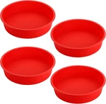 Bekith 4 Pack 9" Round Silicone Cake Pans - Molds For Baking, Quick Rel. Fixed Price $22.90.