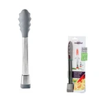 Mastrad Kitchen Tongs, Stand Up Design Silicone & Metal Grey 11 Long". Fixed Price $10.49.