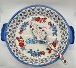Anthropologie Nathalie Lete Pie Dish & Cake Server Bibelot French Bunnies. Fixed Price $85.00.