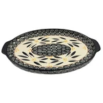 Temptations By Tara Old World Black Ceramic Oval Serving Platter 8.25 X13.5". Fixed Price $13.49.