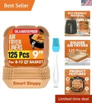 Air Fryer Disposable Paper Liners Large Non-stick Cooking Sheets. Fixed Price $25.39.