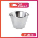 Winco SCP-40, 4-OUNCE Stainless Steel Round Ramekin Condiment Sauce Cups, 1 Doze. Fixed Price $21.18.