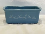 Abbey Press Ceramic Mini Loaf Pan "love Simply Laugh Often Deeply". Fixed Price $7.50.