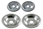 Kitchen Basics 101 Made In The Usa Chrome Drip Pan Set Replacement For Frigid.... Fixed Price $29.23.