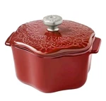 Pioneer Woman Stoneware Red Vintage Lace Snowflake Cocotte With Lid. Fixed Price $14.99.