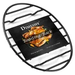Dimeshy Roasting Rack, Black With Integrated Feet, Enamel 10''X6.5'',. Fixed Price $18.38.