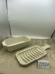 2-NORDIC Ware Pieces-microwave & Conventional Oven Mini Grill Bake Loaf Pan. Fixed Price $12.00.