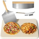 Gyreuni 4 Pcs Rectangle Pizza Stone Set, 20" Large For Oven And G.... Fixed Price $90.40.