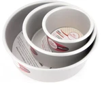 Fat Daddio's Anodized Aluminum Round Cake Pan Celebration Set, Of 3, Silver. Fixed Price $20.00.