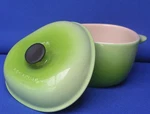 Creuset Petite Green Apple Casserole Mini Cocotte Stoneware Dish. Fixed Price $34.25.