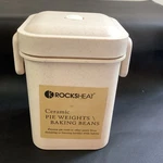 Rocksheat 2 Lb Ceramic Pie Weights Baking Beans Crust Reusable 10MM. Fixed Price $15.00.
