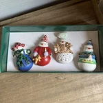 Boston Warehouse 3D Snowman Magnets Set Of 4 Nib. Fixed Price $6.95.