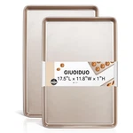 2 Pack Half Sheet Baking Pans,commercial Quality Set,carbon .... Fixed Price $38.18.