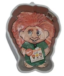 Vintage 1992 Wilton Smiling Standing Troll Cake Pan Mold #2105-6712 Kid's Party. Fixed Price $17.99.