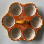 Temptations Orange Floral Lace Cupcake Muffin Pan Holder New. Fixed Price $34.99.
