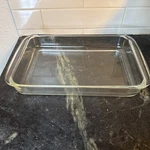 Vintage Pyrex #233-N Clear Glass 3QT Casserole Baking Dish 15X9 Wide Handles-usa. Fixed Price $37.99.