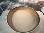 Pampered Chef Round Baking Stoneware Dish Pie Pan French White. Fixed Price $30.00.