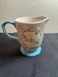 The Pioneer Woman Stoneware Blue Floral Country Style Creamer Glossy Handle. Fixed Price $18.00.