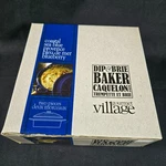 Gourmet Village Coastal Sea Blue Ceramic Dip Brie Baker Casserole Dish 6.5". Fixed Price $22.95.