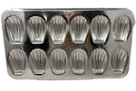 Vintage Gobel France Madeleine Pan 12 Shell Mold French Baking Tray. Fixed Price $34.99.