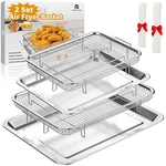 Air Fryer Basket For Oven Yepater 2 Set Stainless Steel Tray And Pa.... Fixed Price $47.49.
