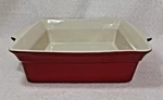 Berghoff 10" Square Red Stoneware G12 Baking Dish. Fixed Price $15.00.