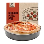 Chef Pomodoro Chicago Deep Dish Pizza Pan 12 Inch, Hard Anodized Aluminum. Fixed Price $42.49.