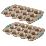 2-PIECE Cucina Bakeware Nonstick Muffin Pan Set Agave Blue. Fixed Price $43.44.