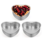3 Pcs 8 Inch Aluminum Heart Cake Molds Shaped Pans Heatresistant Baking Tool. Fixed Price $29.26.