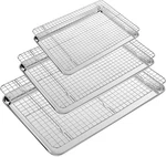 Cekee Baking With Wire Rack Set Of 6 (3 Cookie Sheets For. Fixed Price $37.34.