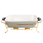 Ceramic Casserole Dish 1.3 Quart Bakeware With Rack, 9 X 6 Lasagna Pan, Buffe.... Fixed Price $54.29.