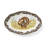 Spode Woodland Turkey Pickle Dish Perfect For Thanksgiving Table. Fixed Price $23.80.