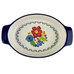 Pioneer Woman Fiona Baking Dish Baker Casserole Floral Oval Yellow Blue 13"X8". Fixed Price $24.99.