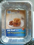 Hefty 00934, Ez Foil All Purpose Pan, 13-1/4" 9-5/8" 2-3/4", Box Of 12, Fs. Fixed Price $22.00.