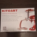 Kitoart Meat Grinder Attachment Silver Plates Sausage Stuffer Dishwasher Safe. Fixed Price $15.00.
