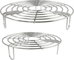 2PCS Round Cooling Racks Stainless Steel Steamer Roasting Cooking G.... Fixed Price $21.54.