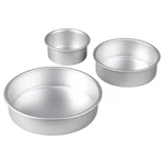 Wilton Aluminum Round Pan Set, 3-PIECE For Tiered Cakes, Durable, Even. Fixed Price $35.91.